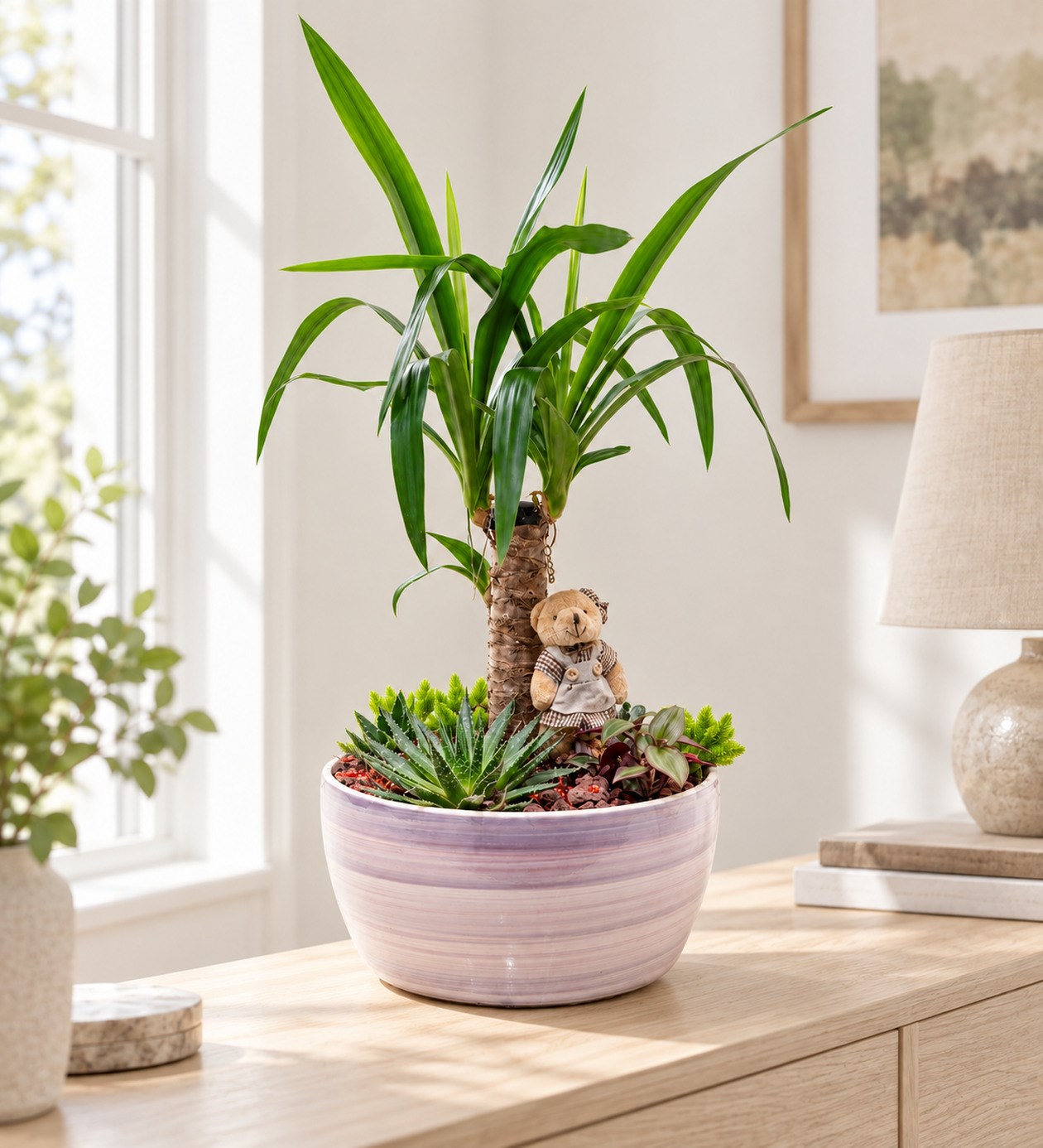 Yucca Bahçesi yaşam alanında gerçekçi boyut görünümü