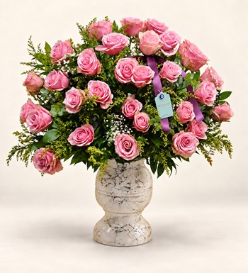 51 Pembe Gül Vazolu